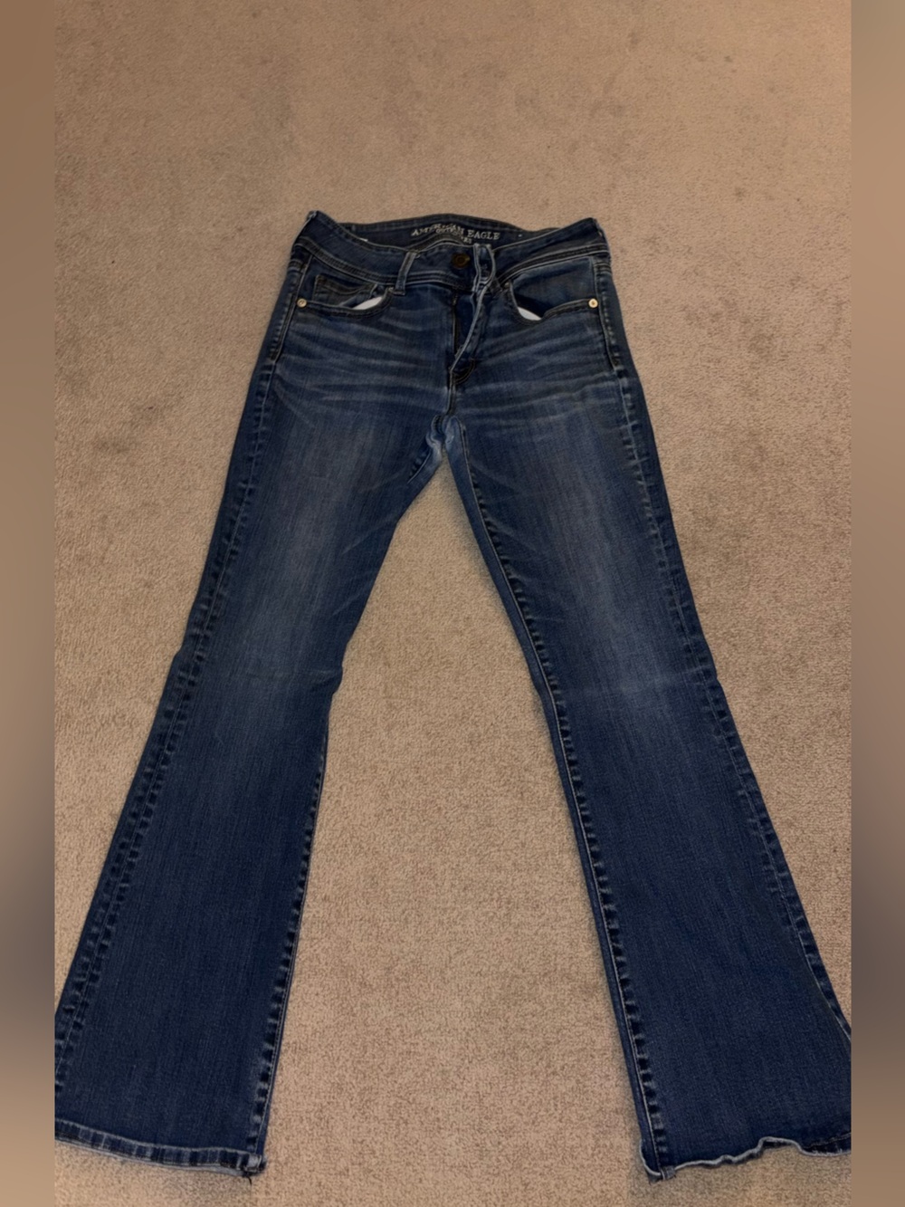 American Eagle Outfitters Women’s Used Indigo kick boot Jeans